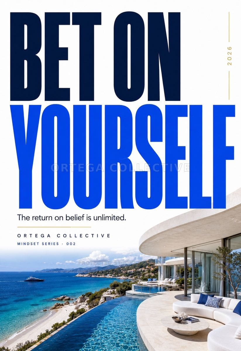 Bet on Yourself — Mindset Edition, an original Ortega Collective artwork