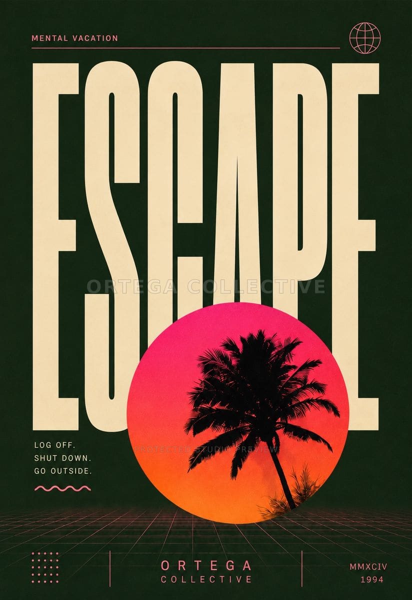 Escape — Evergreen, an original Ortega Collective artwork