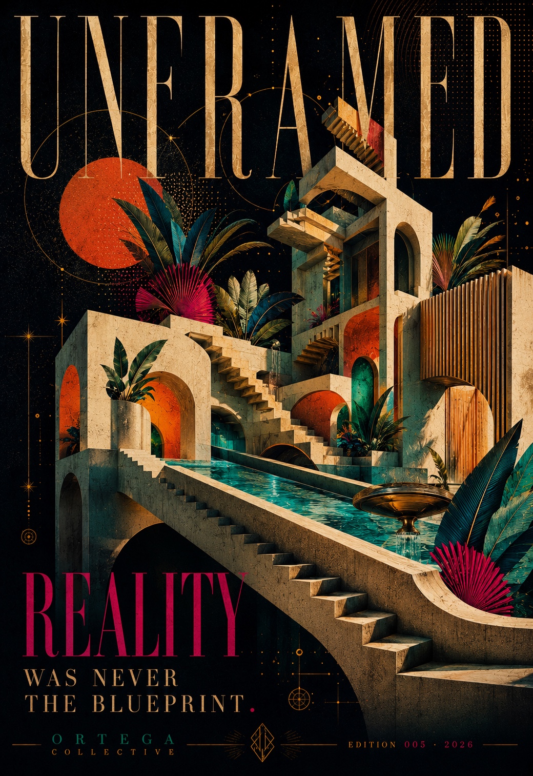 Reality Was Never the Blueprint, an original Ortega Collective artwork