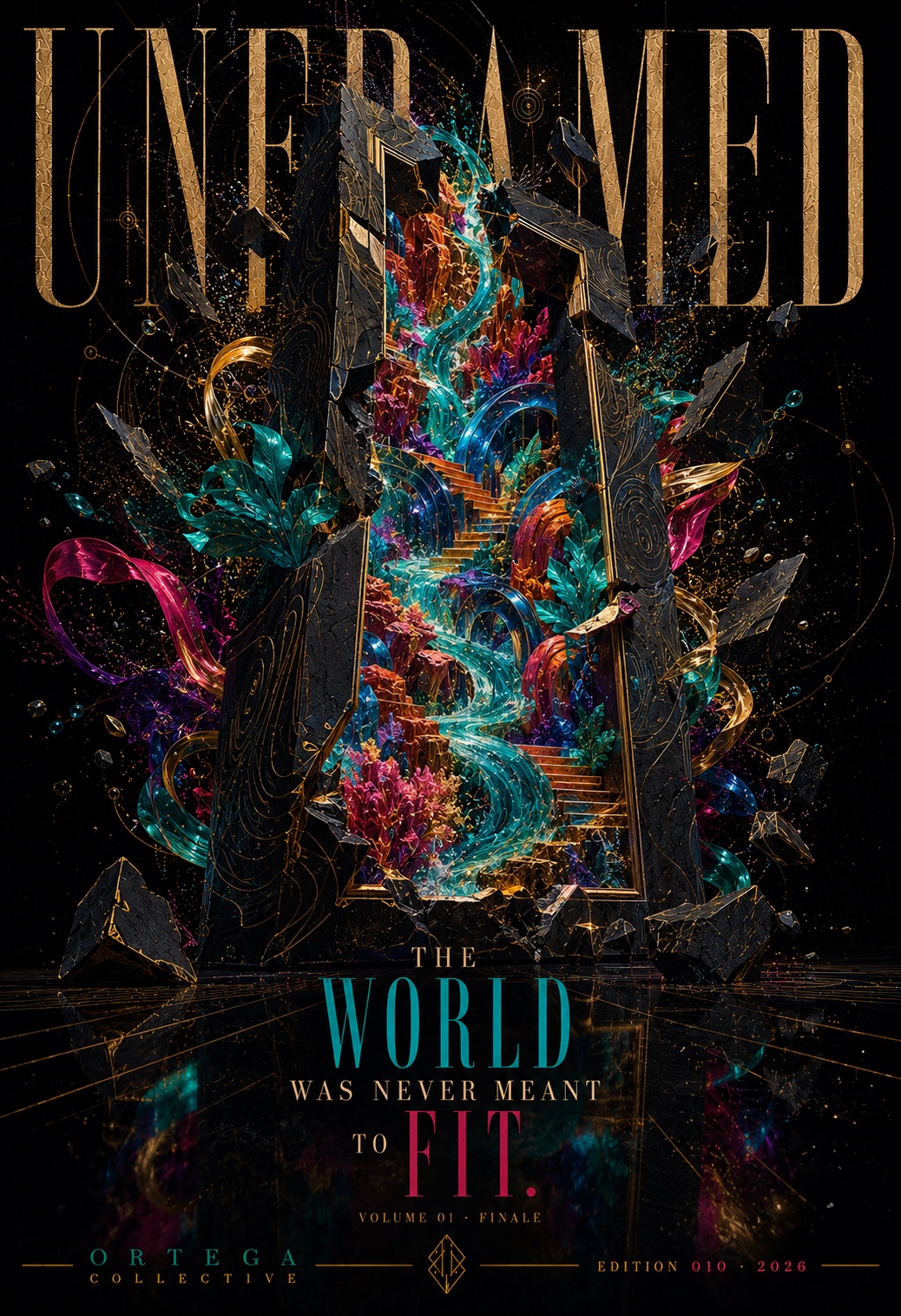 The World Was Never Meant to Fit, an original Ortega Collective artwork