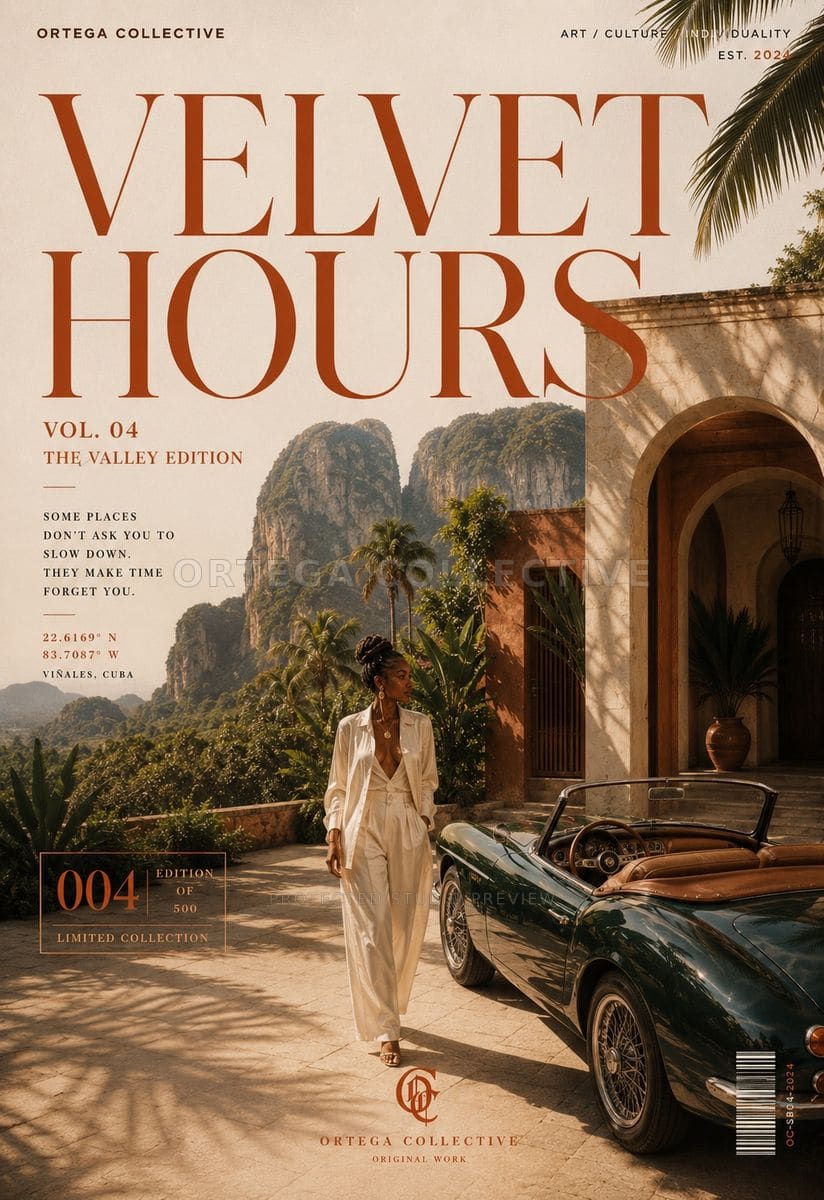 Velvet Hours, an original Ortega Collective artwork